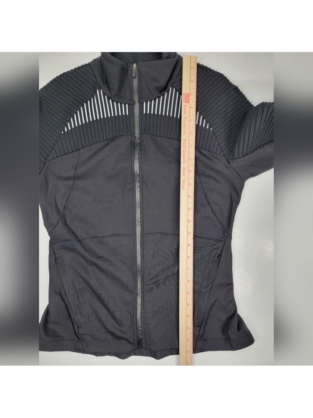 Lululemon Chill Going Strong Jacket Women's 8 Black Athletic Running Full Zip - Picture 11 of 12